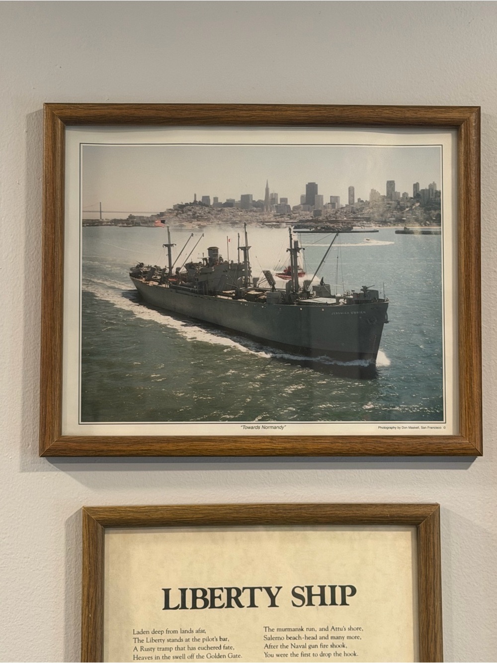 USS liberty Warship US Navy Memorable photo and word plaque